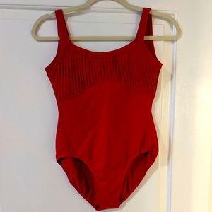 Bloch leotard with pleated chest design